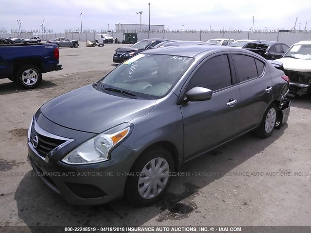 3N1CN7AP9GL858411 - 2016 NISSAN VERSA S/S PLUS/SV/SL GRAY photo 2