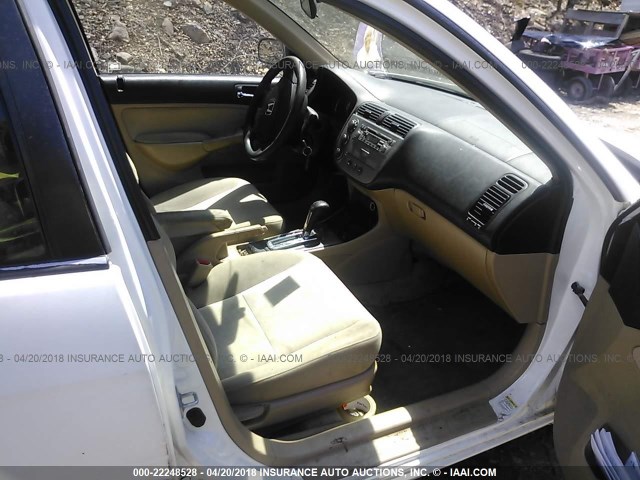 JHMES96664S020763 - 2004 HONDA CIVIC HYBRID WHITE photo 5