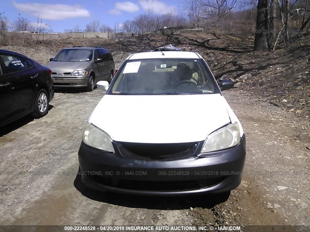 JHMES96664S020763 - 2004 HONDA CIVIC HYBRID WHITE photo 6