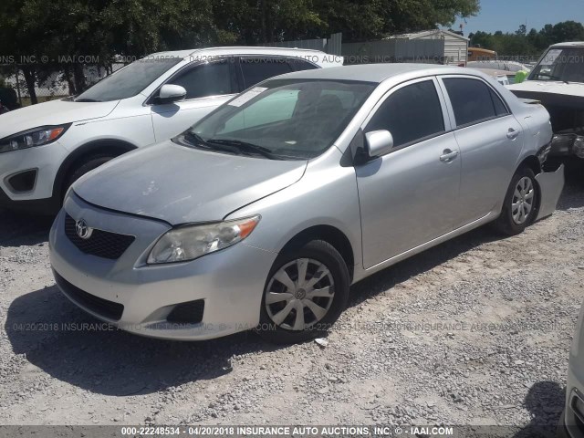 JTDBU4EE5AJ072574 - 2010 TOYOTA COROLLA S/LE/XLE SILVER photo 2