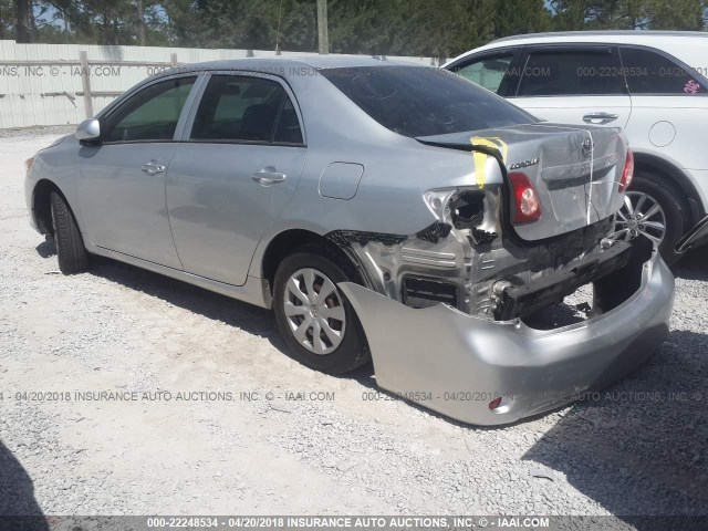 JTDBU4EE5AJ072574 - 2010 TOYOTA COROLLA S/LE/XLE SILVER photo 3