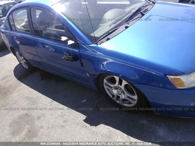1G8AL52F54Z157626 - 2004 SATURN ION LEVEL 3 BLUE photo 6