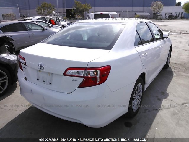 4T1BF1FKXEU319990 - 2014 TOYOTA CAMRY L/SE/LE/XLE 白色 照片 4