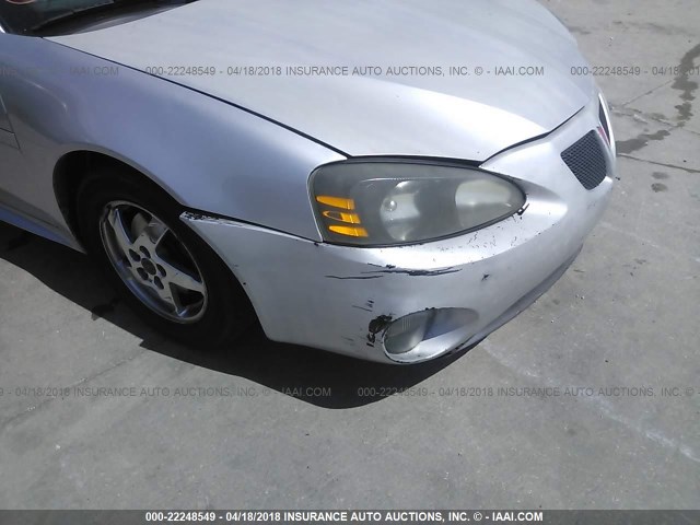 2G2WS522X41366143 - 2004 PONTIAC GRAND PRIX GT2 SILVER photo 6