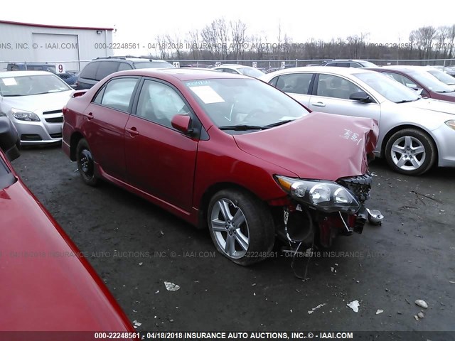 2T1BU4EE7DC101282 - 2013 TOYOTA COROLLA S/LE RED photo 1