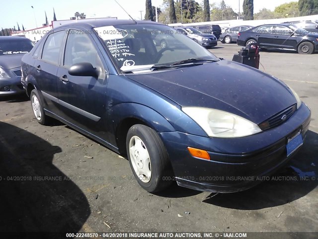 1FAFP33PX2W295176 - 2002 FORD FOCUS LX Dark Blue photo 1