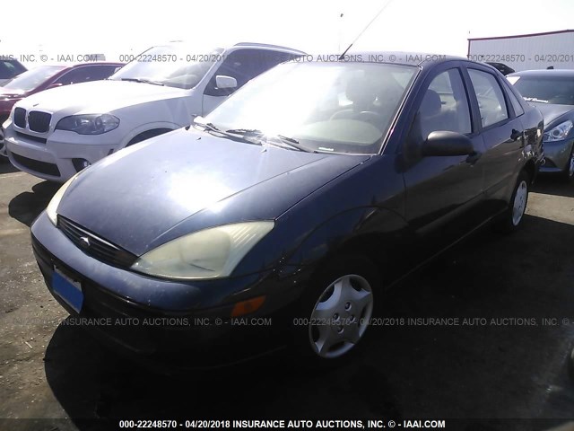 1FAFP33PX2W295176 - 2002 FORD FOCUS LX Dark Blue photo 2