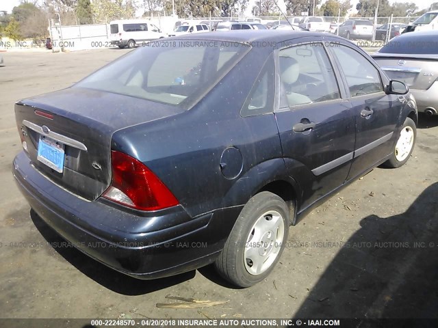 1FAFP33PX2W295176 - 2002 FORD FOCUS LX Dark Blue photo 4