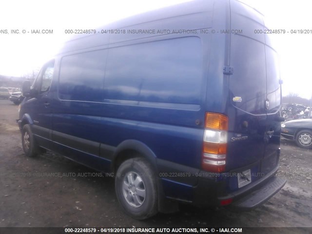 WD0PE746575208127 - 2007 DODGE SPRINTER 2500 BLUE photo 3