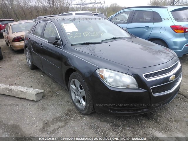 1G1ZB5E02CF206860 - 2012 CHEVROLET MALIBU LS BLACK photo 1
