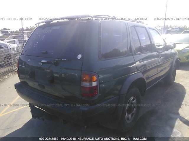 JN8AR05S8VW126183 - 1997 NISSAN PATHFINDER XE/LE GREEN photo 4