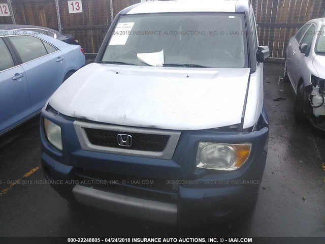 5J6YH28675L001324 - 2005 HONDA ELEMENT EX BLUE photo 6