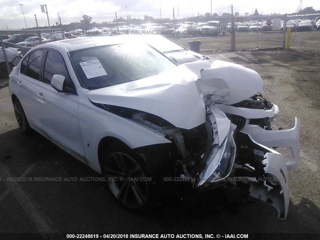 WBA8E1C53JA167656 - 2018 BMW 330E WHITE photo 1