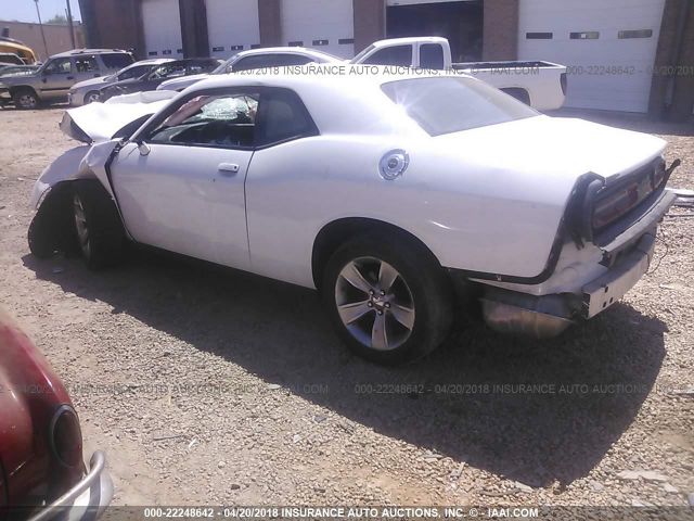 2C3CDZAG9FH912331 - 2015 DODGE CHALLENGER SXT WHITE photo 3