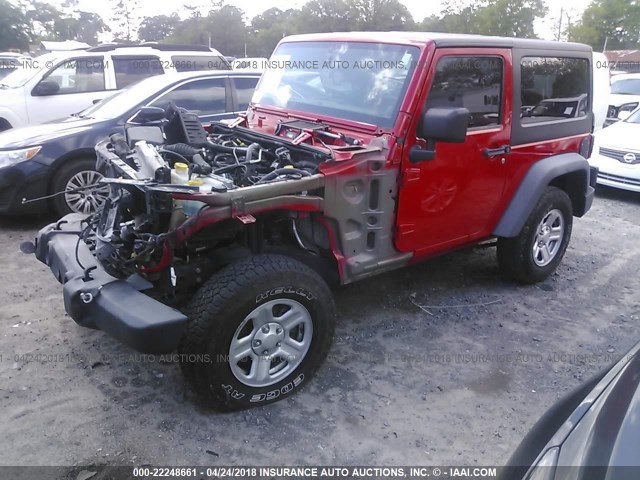 1J4AA2D19BL626061 - 2011 JEEP WRANGLER SPORT Qırmızı foto 2