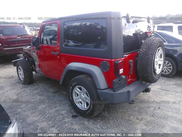 1J4AA2D19BL626061 - 2011 JEEP WRANGLER SPORT Qırmızı foto 3