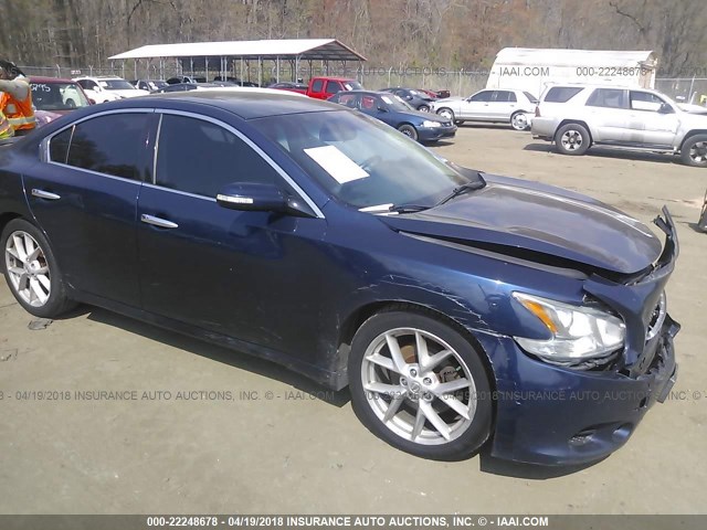 1N4AA51EX9C815879 - 2009 NISSAN MAXIMA S/SV BLUE photo 1