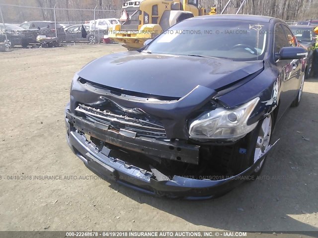 1N4AA51EX9C815879 - 2009 NISSAN MAXIMA S/SV BLUE photo 6