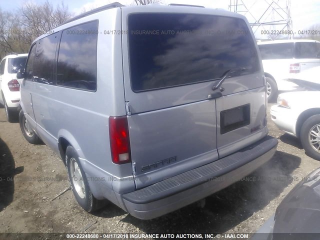 1GKDM19W5XB537811 - 1999 GMC SAFARI XT SILVER photo 3