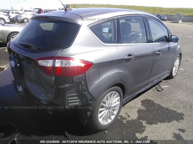 1FADP5BU2DL504649 - 2013 FORD C-MAX SEL GRAY photo 4