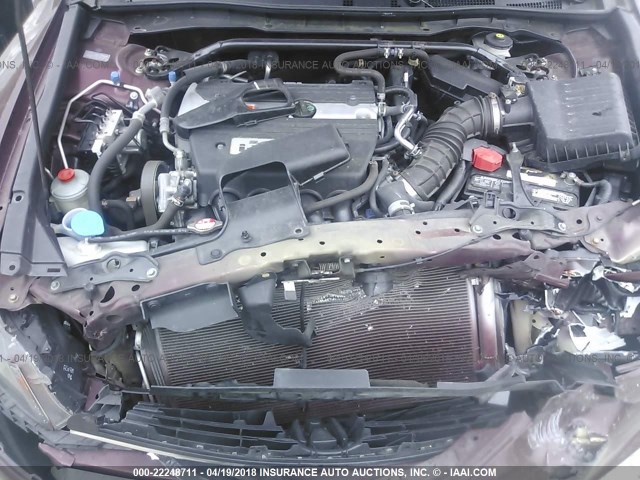 1HGCP26898A083999 - 2008 HONDA ACCORD EXL BURGUNDY photo 10