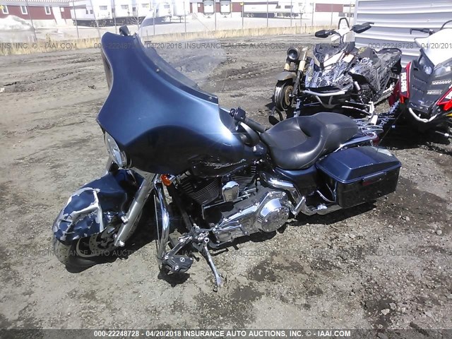 1HD1KB4148Y607530 - 2008 HARLEY-DAVIDSON FLHX BLUE photo 2