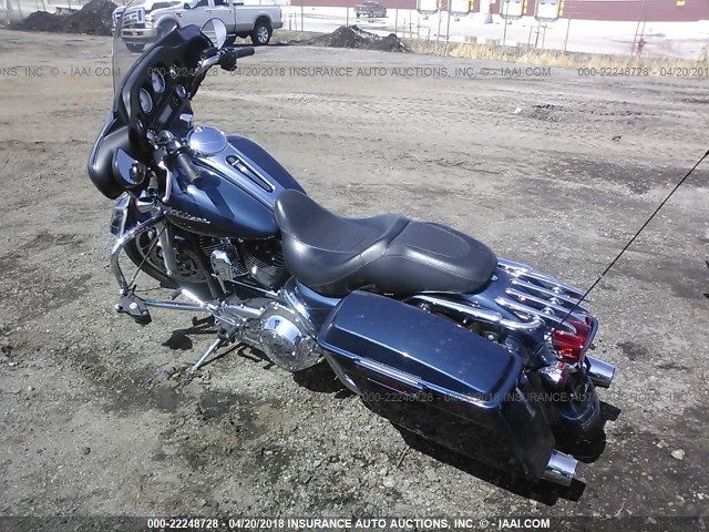 1HD1KB4148Y607530 - 2008 HARLEY-DAVIDSON FLHX BLUE photo 3