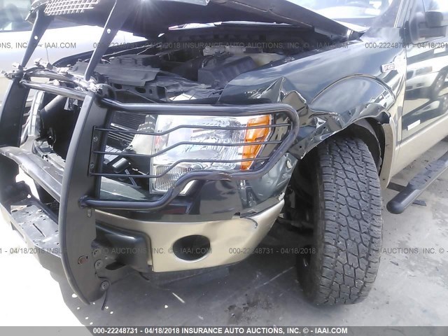 1FTFW1ET8CKD48798 - 2012 FORD F150 SUPERCREW GREEN photo 6
