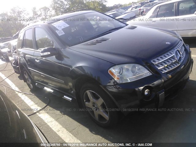 4JGBB75E96A067971 - 2006 MERCEDES-BENZ ML 500 BLUE photo 1