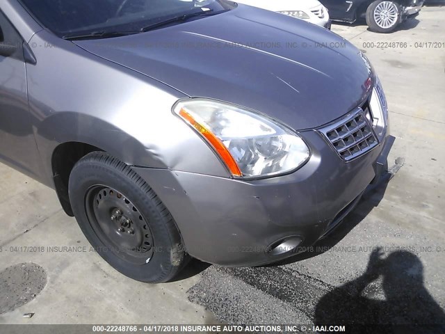 JN8AS58T18W025836 - 2008 NISSAN ROGUE S/SL GRAY photo 6