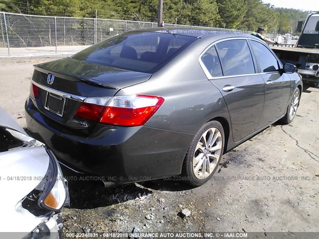 1HGCR2F53DA095396 - 2013 HONDA ACCORD SPORT 灰色 照片 4