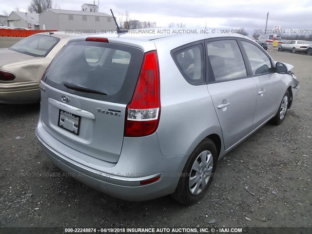 KMHDB8AE4AU075973 - 2010 HYUNDAI ELANTRA TOURING GLS GRAY photo 4