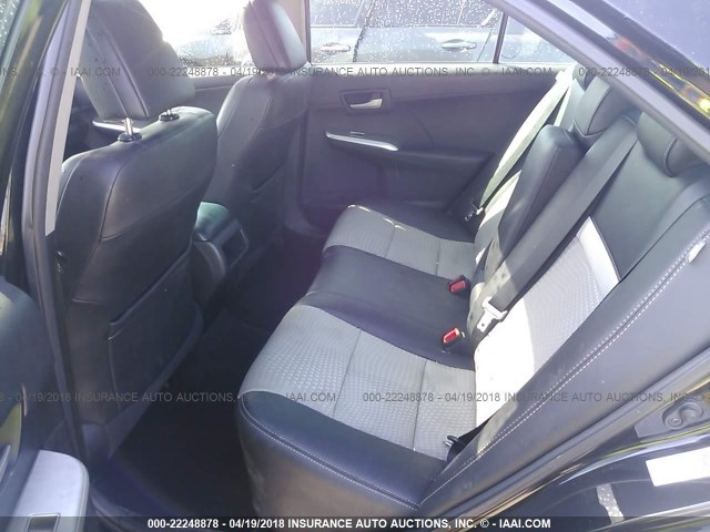 4T1BF1FK1CU156918 - 2012 TOYOTA CAMRY SE/LE/XLE BLACK photo 8