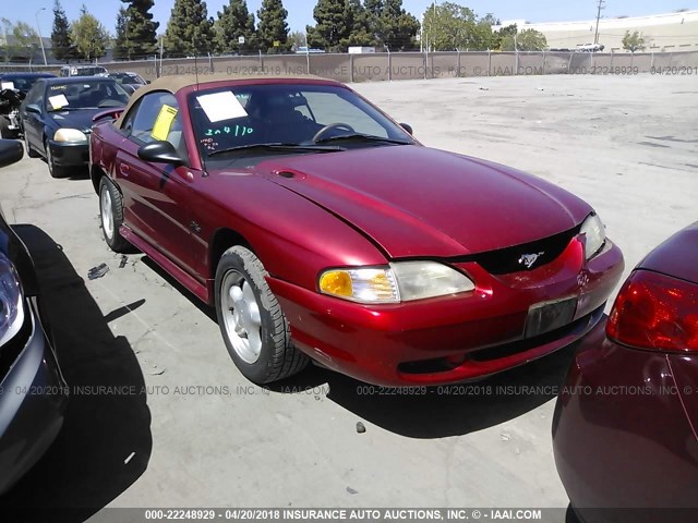 1FALP45X8VF130804 - 1997 FORD MUSTANG GT RED photo 1