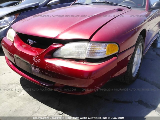 1FALP45X8VF130804 - 1997 FORD MUSTANG GT RED photo 6