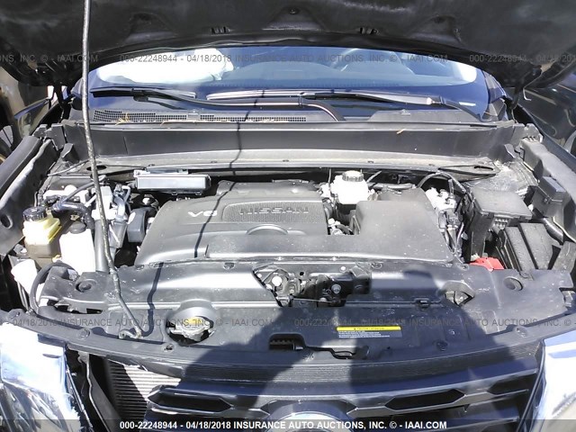 5N1DR2MM4HC618539 - 2017 NISSAN PATHFINDER S/SV/SL/PLATINUM 黑色 照片 10