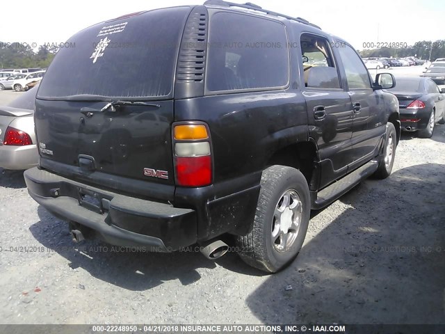 1GKEK63U44J111219 - 2004 GMC YUKON DENALI BLACK photo 4