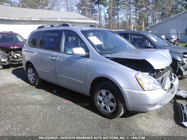 KNDMB133X76134206 - 2007 KIA SEDONA EX/LX SILVER photo 1