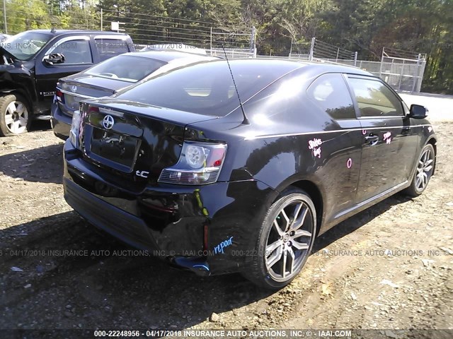 JTKJF5C76E3087491 - 2014 TOYOTA SCION TC 黑色 照片 4