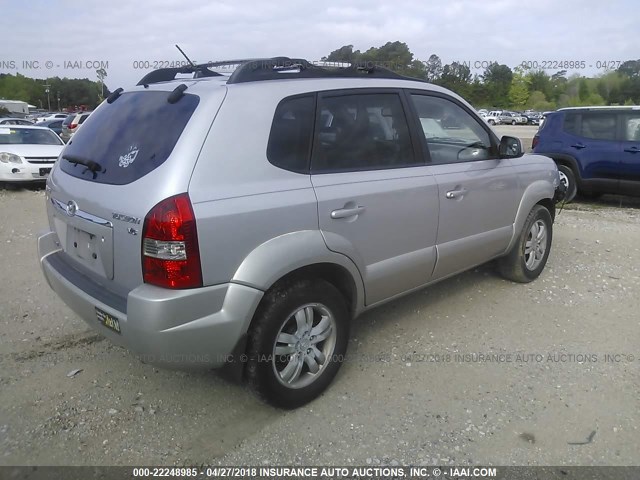 KM8JN12D76U265149 - 2006 HYUNDAI TUCSON GLS/LIMITED 银色 照片 4