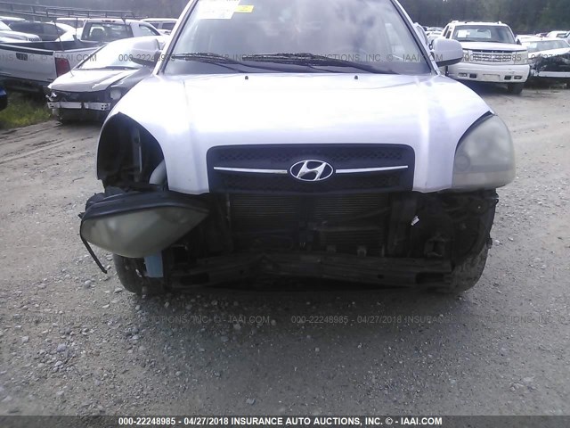 KM8JN12D76U265149 - 2006 HYUNDAI TUCSON GLS/LIMITED 银色 照片 6
