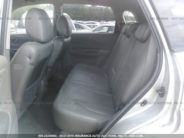 KM8JN12D76U265149 - 2006 HYUNDAI TUCSON GLS/LIMITED SILVER photo 8