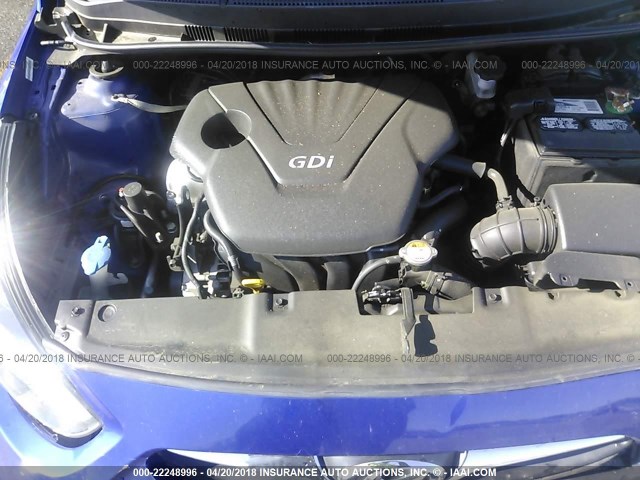 KMHCU4AE7DU441069 - 2013 HYUNDAI ACCENT GLS/SE BLUE photo 10