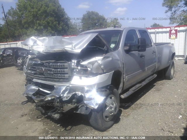 1GT413C83CF174289 - 2012 GMC SIERRA C3500 SLE GRAY photo 2