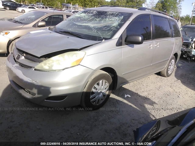 5TDZA23C06S397589 - 2006 TOYOTA SIENNA CE/LE SILVER photo 2