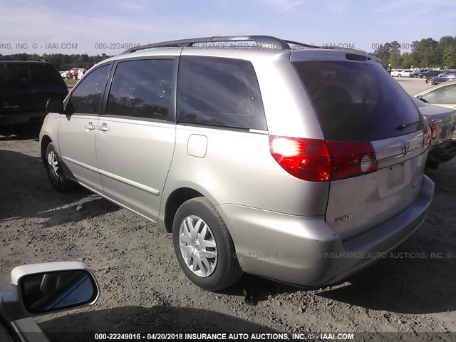 5TDZA23C06S397589 - 2006 TOYOTA SIENNA CE/LE SILVER photo 3