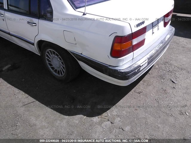 YV1KS9514R0038900 - 1994 VOLVO 960 WHITE photo 6