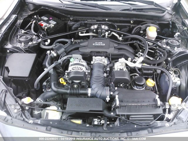 JF1ZNAA10F8709601 - 2015 TOYOTA SCION FR-S ნაცრისფერი ფოტო 10