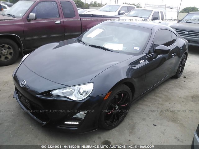 JF1ZNAA10F8709601 - 2015 TOYOTA SCION FR-S GRAY photo 2