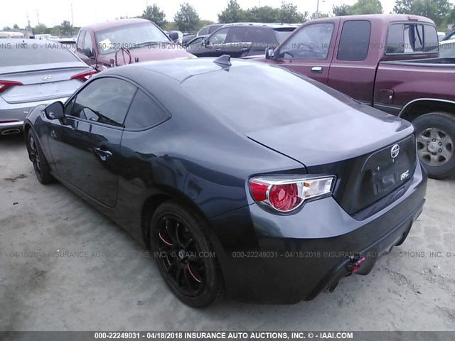 JF1ZNAA10F8709601 - 2015 TOYOTA SCION FR-S ნაცრისფერი ფოტო 3